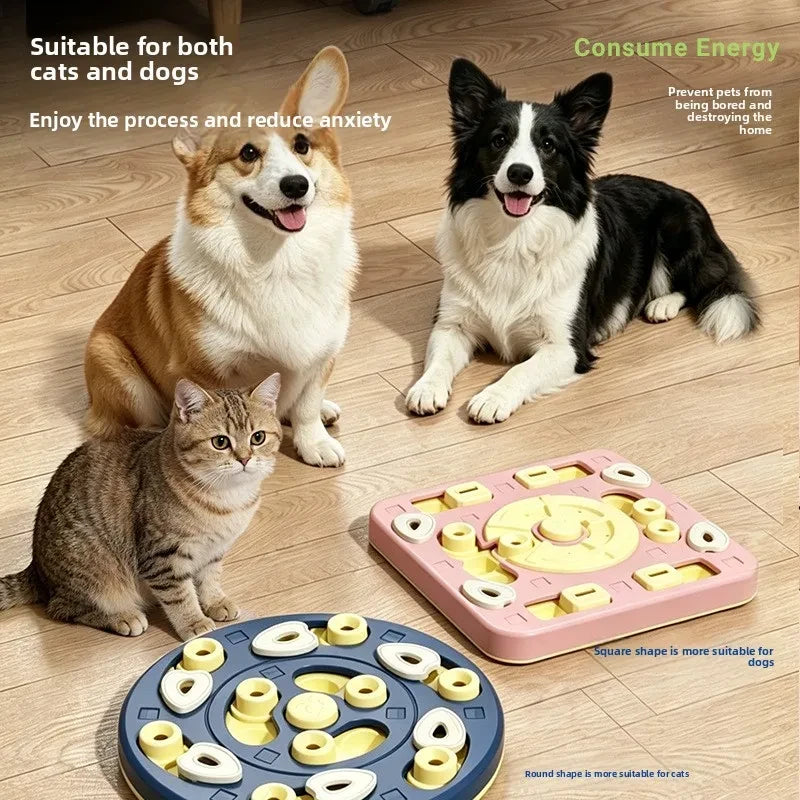 Sliding Pet Puzzle Slow Feeder