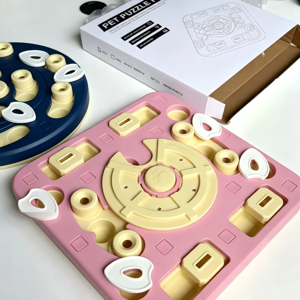 Sliding Pet Puzzle Slow Feeder