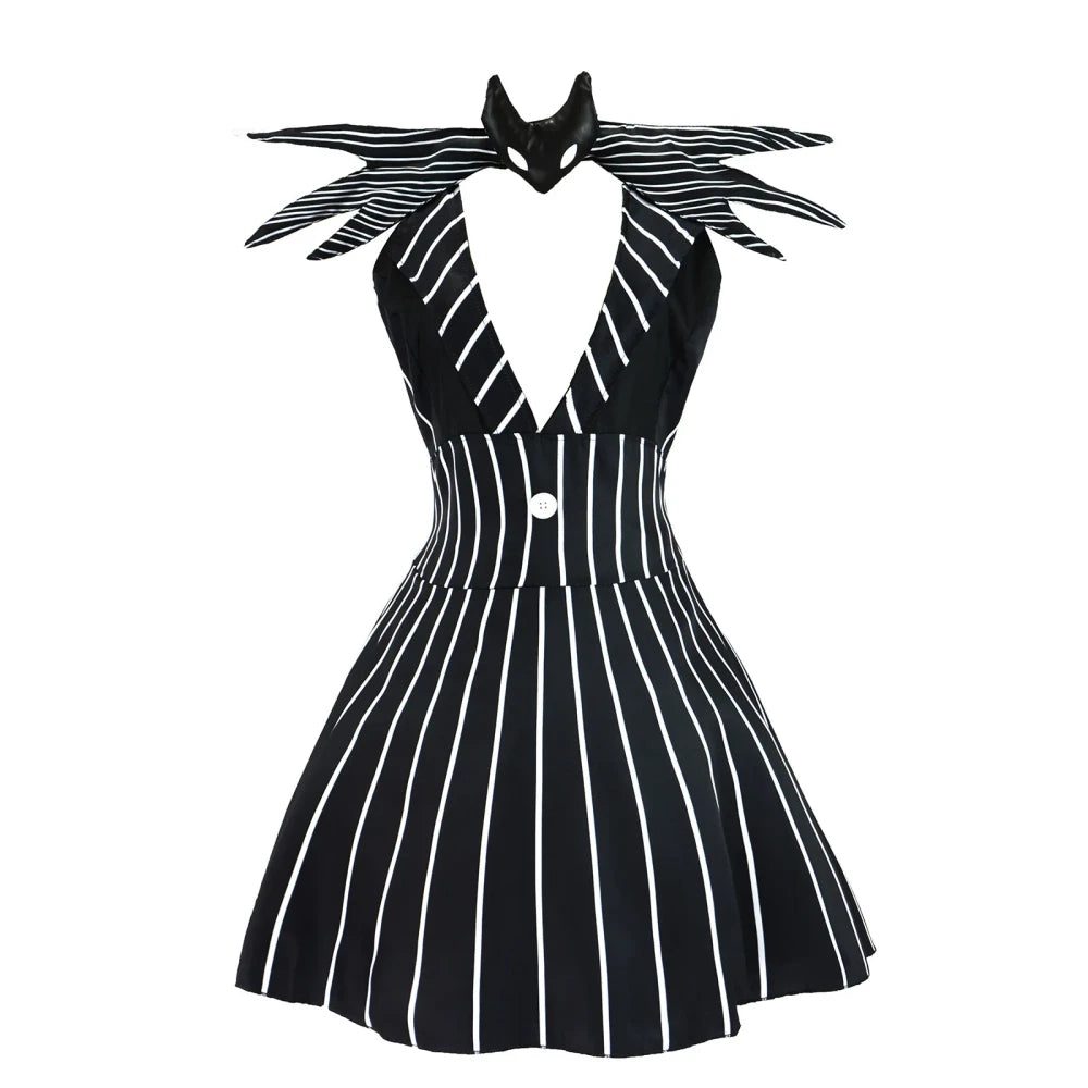 Striped Anime Cosplay Dress