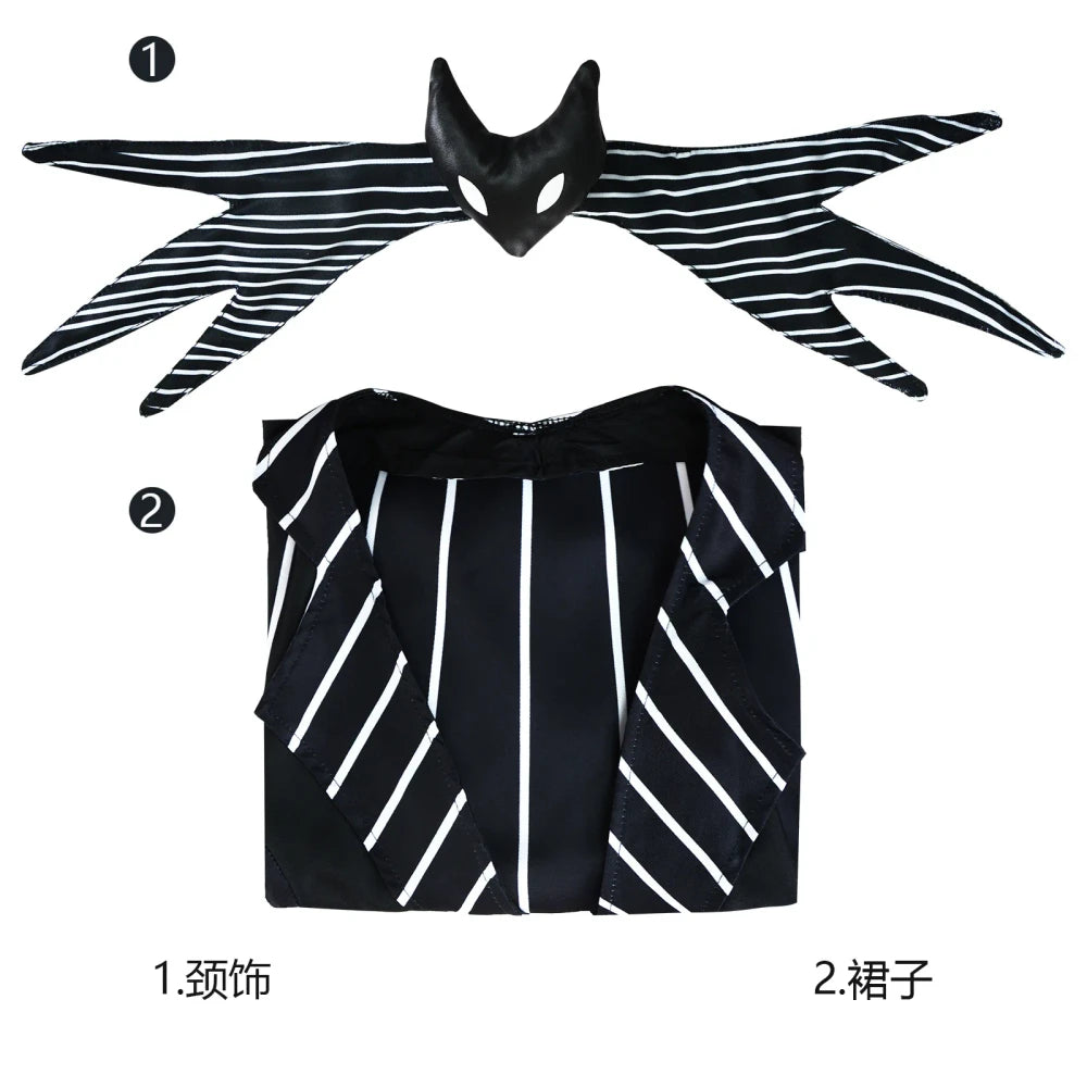 Striped Anime Cosplay Dress