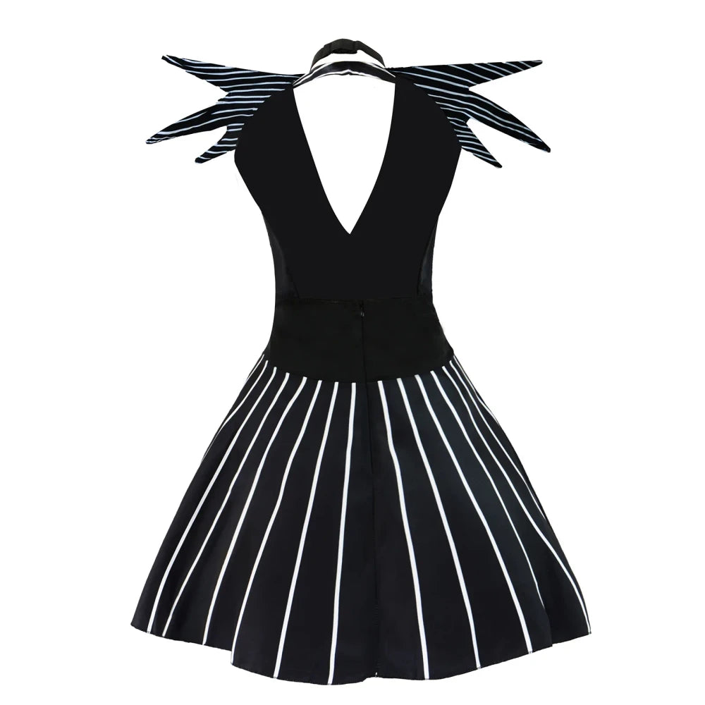 Striped Anime Cosplay Dress