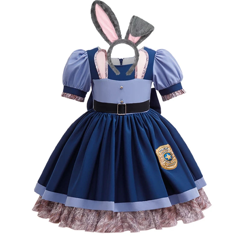 Girls Bunny Police Costume