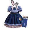 Girls Bunny Police Costume