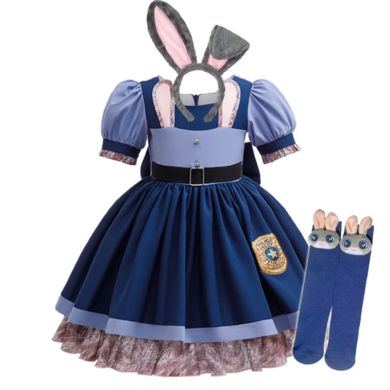 Girls Bunny Police Costume