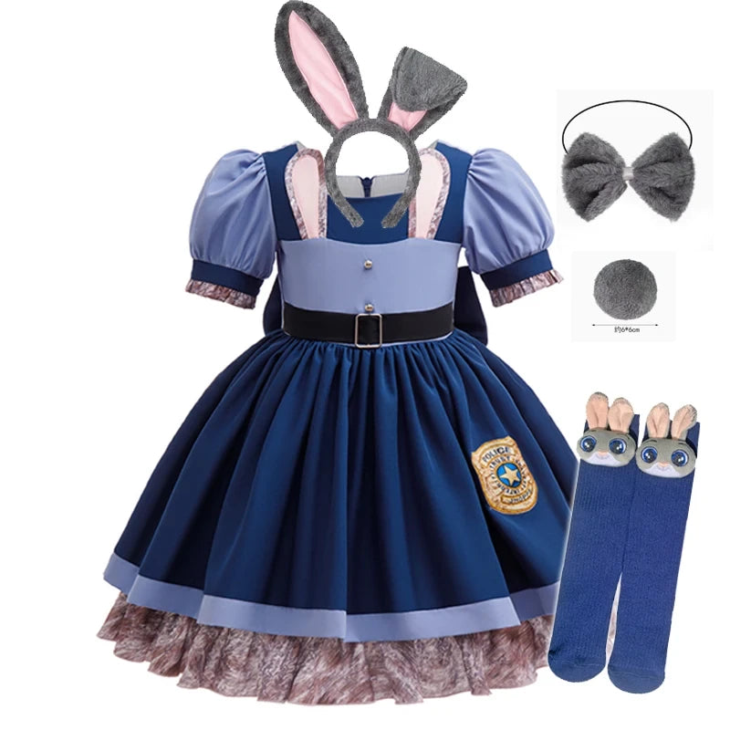 Girls Bunny Police Costume