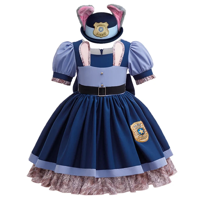 Girls Bunny Police Costume