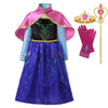 Princess Elsa Anna Costume Dress