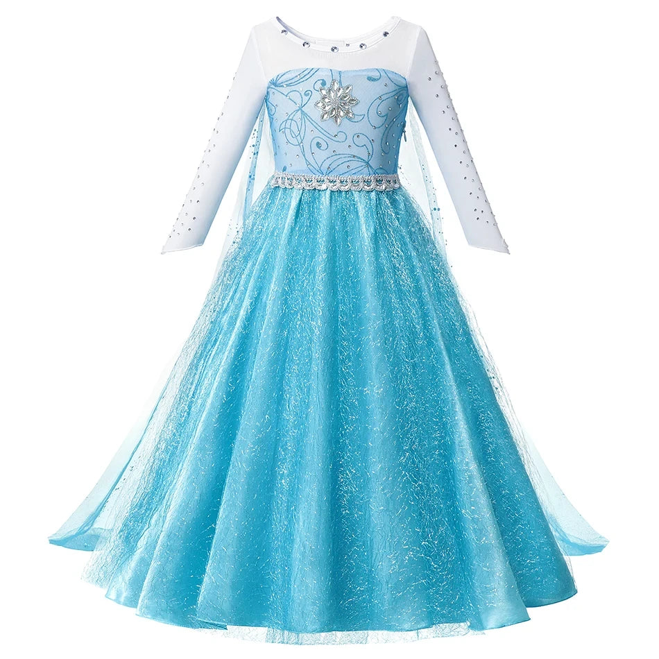 Princess Elsa Anna Costume Dress