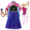 Princess Elsa Anna Costume Dress