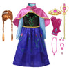 Princess Elsa Anna Costume Dress