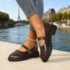 Retro British Platform Mary Jane Loafers