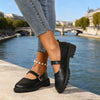 Retro British Platform Mary Jane Loafers