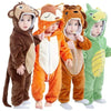 Flannel Animal Baby Jumpsuit