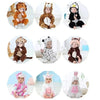 Flannel Animal Baby Jumpsuit