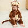 Flannel Animal Baby Jumpsuit