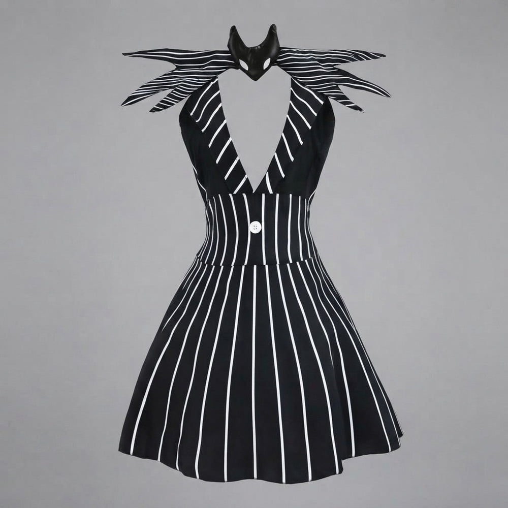Striped Anime Cosplay Dress