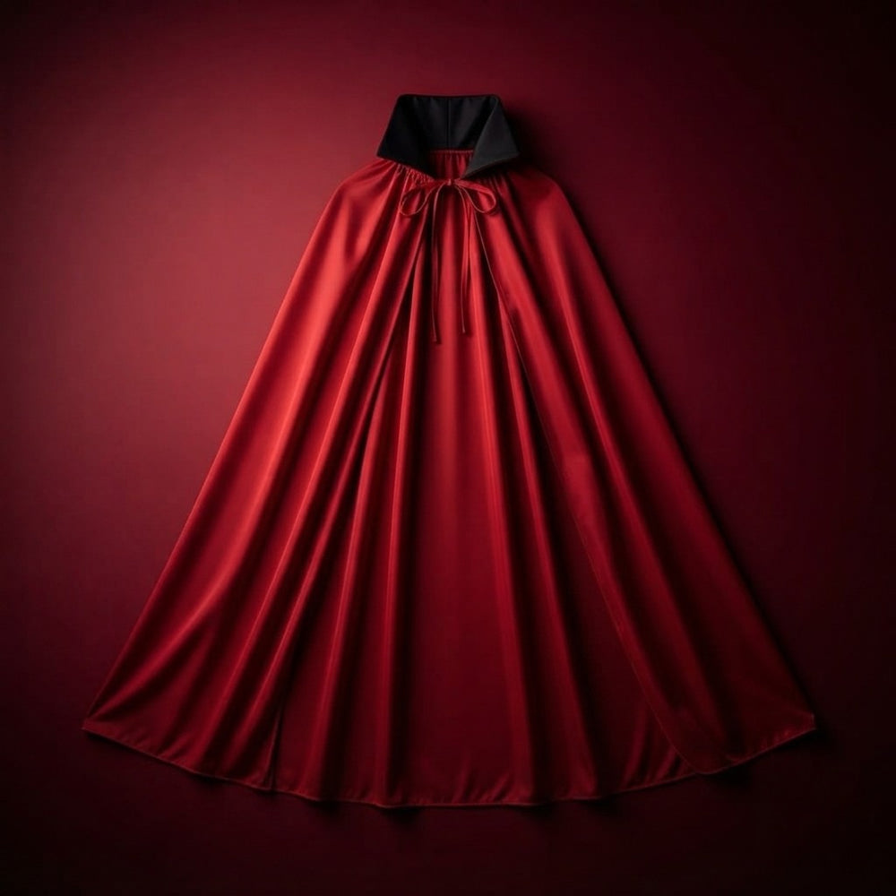 Reversible Stand-Collar Halloween Cape