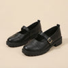 Retro British Platform Mary Jane Loafers